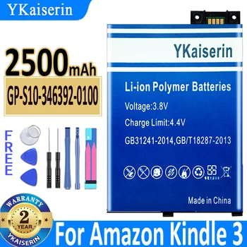 YKaiserin Náhradná Batéria GP 2500mAh-S10-346392-0100 Pre Amazon Kindle3 Kindle 3 S11GTSF01A D00901 E-Reader Batérie