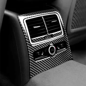 Zadné Klimatizácia Ventilačné Dekoratívne Rám Orezania Na Audi A6 C6 2005-2011 Odvzdušňovací Zahŕňa Uhlíkových Vlákien Interiérové Doplnky
