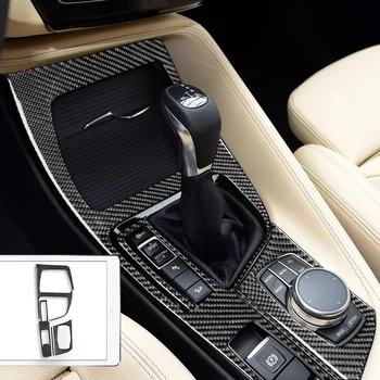 pre BMW X1 F48 2016-2021 X2 F39 2018-2021 Radenie Panel Dekorácie Kryt Výbava Nálepky Auto Interiérové Doplnky Carbon Fiber